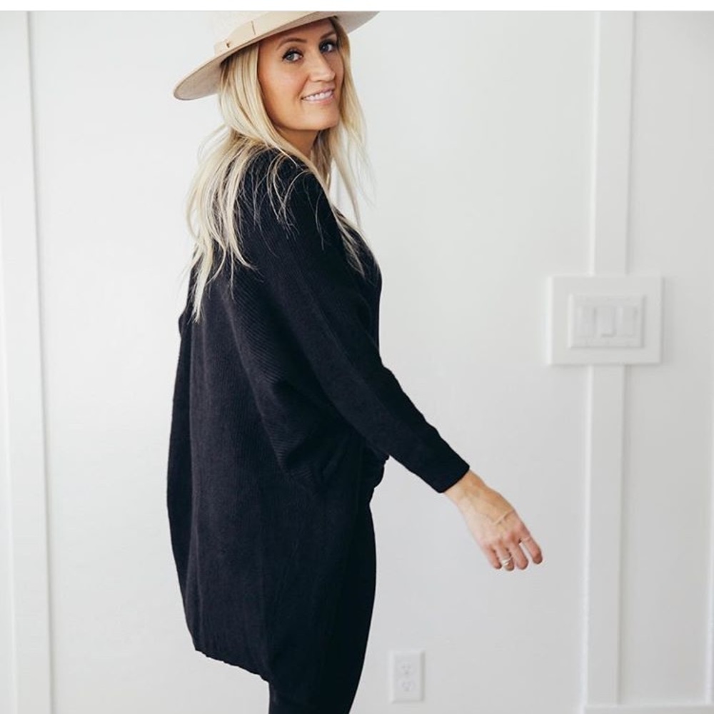 3/4 dolman sleeve cardigan